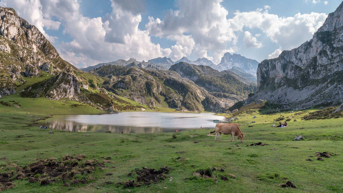 Lago de Covadonga en Picos de Europa